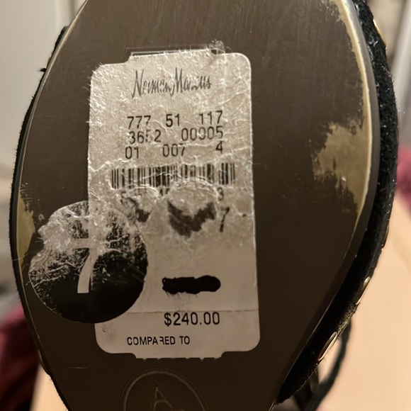 COPY - Auth Ash lovely studded suede leather wedge sandals 6.5 sz 37 - Picture 8 of 9